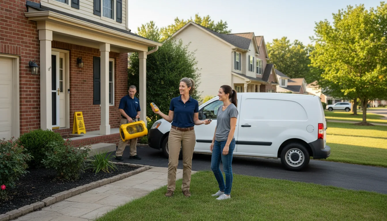 Residential water damage restoration in Santa Fe Springs, CA